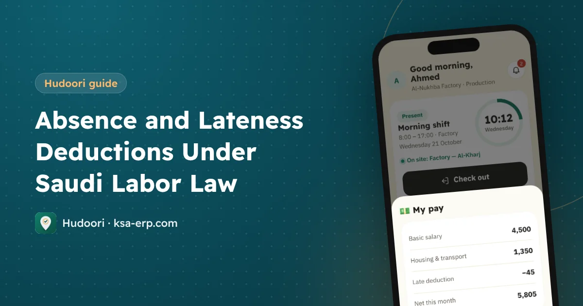 Absence and Lateness Deductions Under Saudi Labor Law